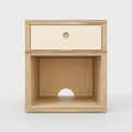Bedside Table 400mm Wide with One Drawer in Birch Plywood