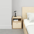 Bedside Table 450mm Wide with a Charging Drawer in Birch Plywood