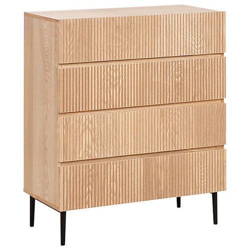 Chest of Four Drawers 600mm Wide in Solid Ash