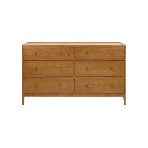 Chest of Six Drawers 800mm Wide in Solid Ash
