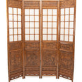 Folding Screen Four Panel 600mm Panels in Birch Plywood
