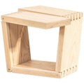 Folding Stool 450mm High in Solid Ash