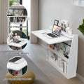 Folding Wall Desk 800mm Wide in Painted MDF