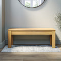 Hall Bench 600mm Wide with a Lift Up Seat in Solid Ash