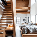 Loft Room Bedroom Package in Solid Oak