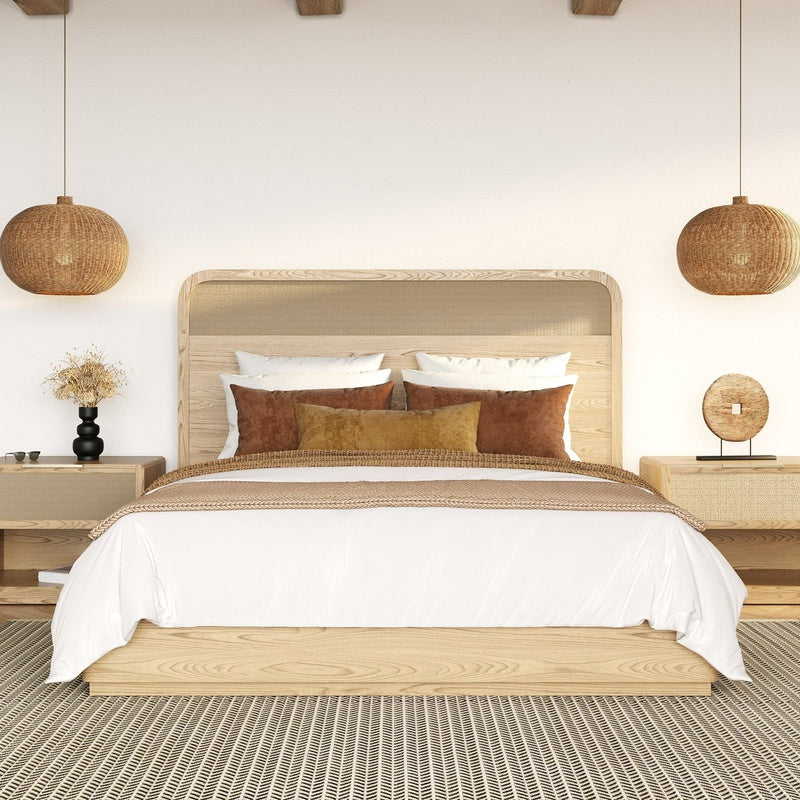 Main Bedroom Package in Rattan and Ash