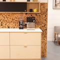 Modular Storage Wall Three Towers of Four 800mm Modules in Birch Plywood
