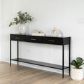Narrow Console Table 800mm Wide by 250mm Deep in Powder Coated Steel