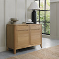 Narrow Sideboard 700mm Wide by 360mm Deep in Solid Oak