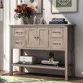 Narrow Sideboard and Nest of Three Tables in Solid Ash