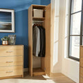Narrow Wardrobe and Matching Chest of Drawers in Solid Walnut