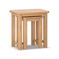 Nest of Two Tables in Solid Oak 450mm Wide