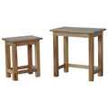 Nesting Stool Set of Two in Solid Ash