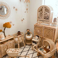 Nursery Corner Package in Rattan and Ash