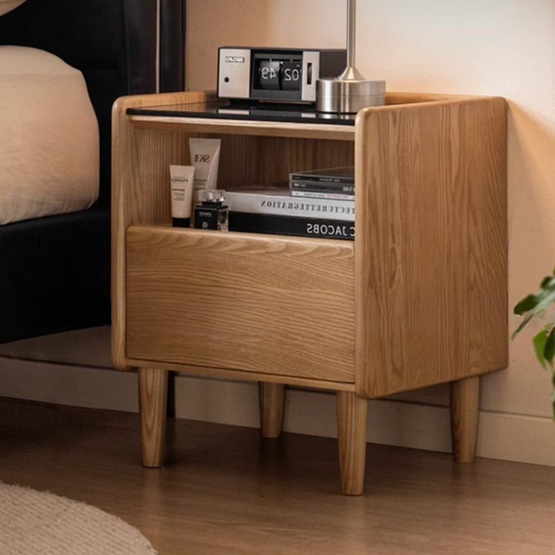 Side Table 350mm Wide in Solid Ash