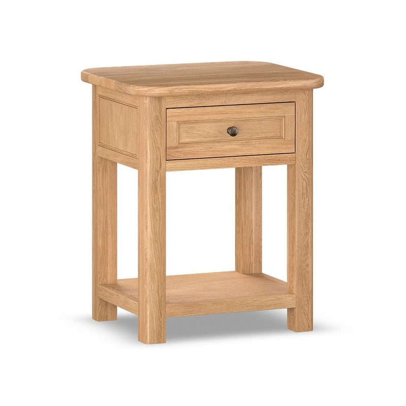 Side Table 350mm Wide in Solid Oak