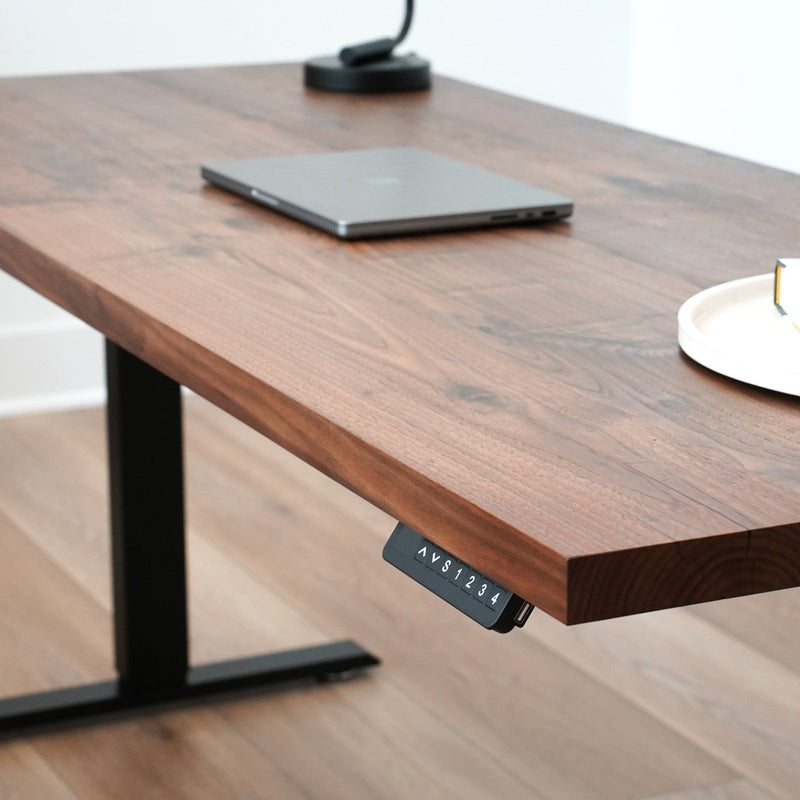 Standing Desk Package in Solid Walnut