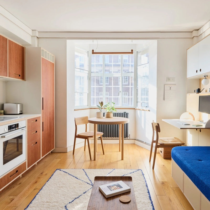 Studio Flat Starter Package in Solid Oak