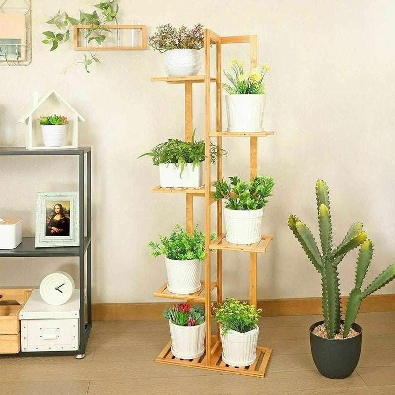 Tiered Plant Stand 500mm Wide in Bamboo